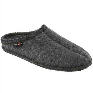 NEW HAFLINGER women's as7 wool slippers in grey